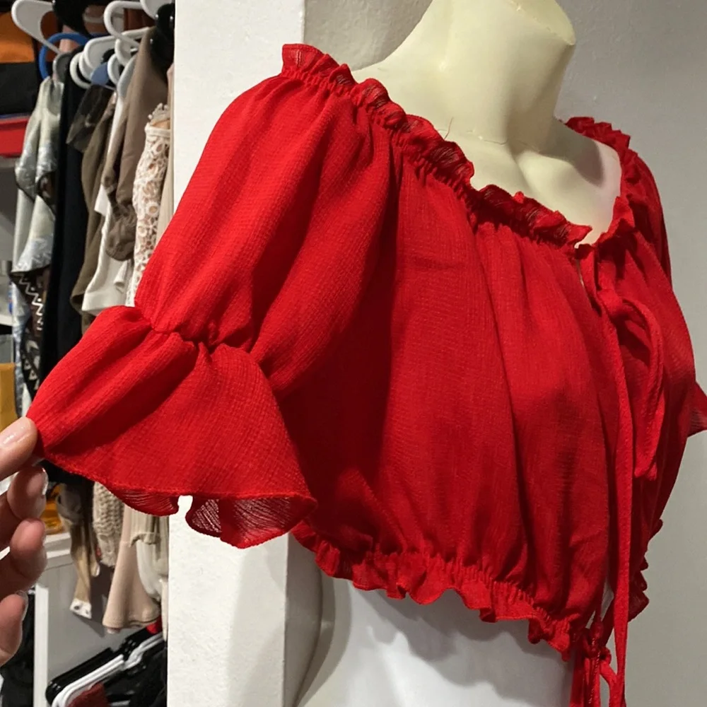 3 for $20 /Red mesh top - Picture 3 of 5